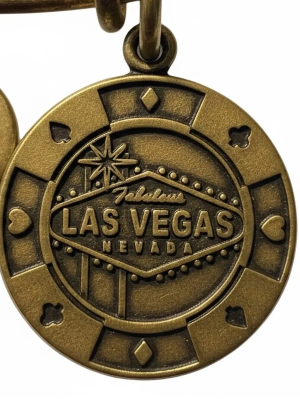 Alex and Ani Antique Gold Las Vegas Nevada Poker Chip Charm Bracelet